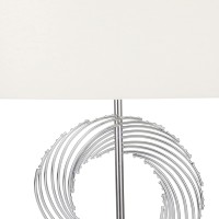 Revamp the aesthetics of your living space with this intriguing and artisinal table lamp The spiral design in the body of this piece is eye catching and elegant in style The open design makes this piece complement your other decor as it makes a confident 