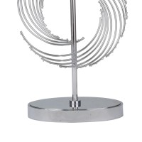 Revamp the aesthetics of your living space with this intriguing and artisinal table lamp The spiral design in the body of this piece is eye catching and elegant in style The open design makes this piece complement your other decor as it makes a confident 