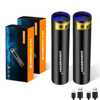 Darkbeam Uv Flashlight 365Nm Woods Lamp Usb Rechargeable Portable Blacklight Led Ultraviolet Light Mini Detector For Pet Urine