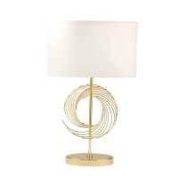 Revamp the aesthetics of your living space with this intriguing and artisinal table lamp The spiral design in the body of this piece is eye catching and elegant in style The open design makes this piece complement your other decor as it makes a confident 