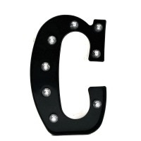 Black Alphabet Marquee Letters Led 26 Alphabet Light Up Letters With Diamond Bulb Battery Powered Led Letter For Wedding Birthda