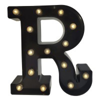 Black Alphabet Marquee Letters Led 26 Alphabet Light Up Letters With Diamond Bulb Battery Powered Led Letter For Wedding Birthda