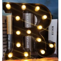 Black Alphabet Marquee Letters Led 26 Alphabet Light Up Letters With Diamond Bulb Battery Powered Led Letter For Wedding Birthda