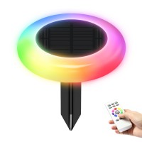 Solar Lights Outdoor Color Changing Colorful Solar Garden Lights For Outside Multicolored Solar Pathway Lights Auto Onoff Wat