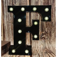 Black Alphabet Marquee Letters Led 26 Alphabet Light Up Letters With Diamond Bulb Battery Powered Led Letter For Wedding Birthda