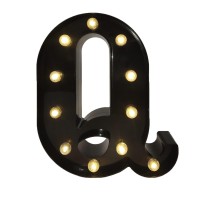 Black Alphabet Marquee Letters Led 26 Alphabet Light Up Letters With Diamond Bulb Battery Powered Led Letter For Wedding Birthda