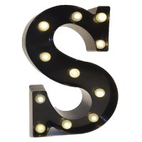 Black Alphabet Marquee Letters Led 26 Alphabet Light Up Letters With Diamond Bulb Battery Powered Led Letter For Wedding Birthda