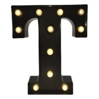 Black Alphabet Marquee Letters Led 26 Alphabet Light Up Letters With Diamond Bulb Battery Powered Led Letter For Wedding Birthda