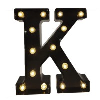 Black Alphabet Marquee Letters Led 26 Alphabet Light Up Letters With Diamond Bulb Battery Powered Led Letter For Wedding Birthda