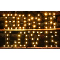 Black Alphabet Marquee Letters Led 26 Alphabet Light Up Letters With Diamond Bulb Battery Powered Led Letter For Wedding Birthda