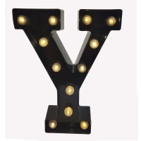 Black Alphabet Marquee Letters Led 26 Alphabet Light Up Letters With Diamond Bulb Battery Powered Led Letter For Wedding Birthda