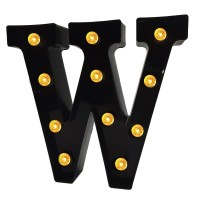 Black Alphabet Marquee Letters Led 26 Alphabet Light Up Letters With Diamond Bulb Battery Powered Led Letter For Wedding Birthda