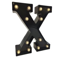 Black Alphabet Marquee Letters Led 26 Alphabet Light Up Letters With Diamond Bulb Battery Powered Led Letter For Wedding Birthda