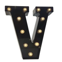 Black Alphabet Marquee Letters Led 26 Alphabet Light Up Letters With Diamond Bulb Battery Powered Led Letter For Wedding Birthda