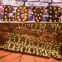 Black Alphabet Marquee Letters Led 26 Alphabet Light Up Letters With Diamond Bulb Battery Powered Led Letter For Wedding Birthda