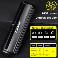 Best Bike Lights 2600 Lumen, 5 Led Bicycle Light With High Beam Low Beam, Best Bike Lights For Night Riding, Usb-C Rechargeable Bike Headlight, Waterproof Bicycle Lights, Power Bank Function