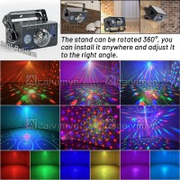 Disco Ball Light Party Lights Led Sound Activated Dj Disco Light Stage Lights With Remote Control Strobe Lights For Parties Bar