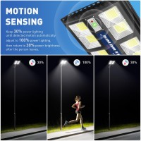 2800W Solar Street Lights Outdoor Wide Angle Solar Lights Outdoor Waterproof 6500K Solar Parking Lot Lights Dusk To Dawn Sol