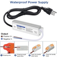 Karyoosi Led Driver 36 Watts Waterproof Ip67 12V Dc Power Supply 3A Power Transformer 120V Ac To 12V Dc Converter With 3Pron