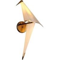 Wall Sconce Lighting Fixture Classic Rustic Wall Lighting Nordic Modern Led Wall Lamp Creative Origami Bird Wall Light Bedside Lamp Children'S Room Metal Plastic Wall Sconce