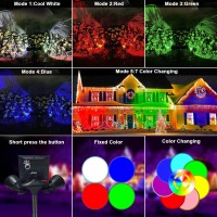 Guyulux Solar Spotlights Outdoor Waterproof 7Color Cycling Landscape Light Dusk To Dawn Stake Solar Lights Stay On All Night