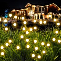 Goando Solar Garden Lights ?? ???????? ?????????? ???? ?????? Firefly Lights Solar Outdoor Lights Waterproof Starburst Swaying Garden Decor Lights For Yard Patio Pathway Decoration