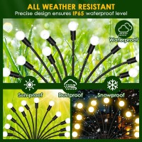 Goando Solar Garden Lights ?? ???????? ?????????? ???? ?????? Firefly Lights Solar Outdoor Lights Waterproof Starburst Swaying Garden Decor Lights For Yard Patio Pathway Decoration