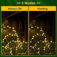 Goando Solar Garden Lights ?? ???????? ?????????? ???? ?????? Firefly Lights Solar Outdoor Lights Waterproof Starburst Swaying Garden Decor Lights For Yard Patio Pathway Decoration