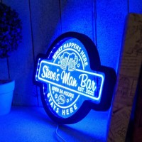 Personalized Neon Bar Signs, Custom Neon Bar Sign, Custom Light Up Neon Signs, Bar Neon Light Sign, Light Sign For Bar, Light Up Bar Sign