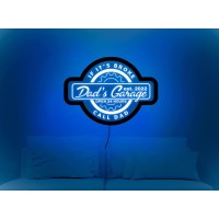 Dad'S Garage Neon Sign, Personalized Garage Led Sign, Garage Light Sign, Dad Garage Decor, Neon Sign Dad, Custom Neon Sign For Father, Neon Sign For Man