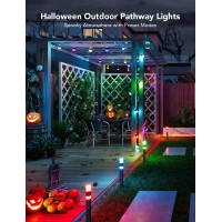 Govee Outdoor Pathway Lights Patio Decorations Smart Outdoor Lights With App Control 250Lm Rgbic Walkway Lights Ip65 Aluminu