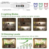 Foxgarden Grow Light Full Spectrum Plant Light Strip For Indoor Plants 384 Led Bright Grow Lamp With Auto Onoff Timer 4812H