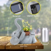 Ioooo Present For Women Solar Outdoor Garden Decorations Lights Statues Turtle Frog With Succulent And Led Lights Ornament Uni