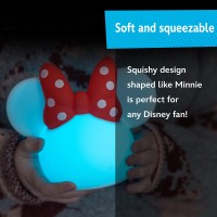 Disney Minnie Mouse Squishy Light Color Changing Night Light For Kids Usb Lamp Battery Operated Dimmable Ideal For Bedroom