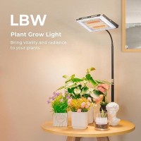 Lbw Grow Light For Indoor Plants 144 Led Full Spectrum Plant Light For Indoor Plants Large Desk Grow Lamp With Onoff Switch H