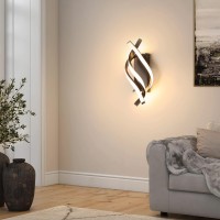 Delipop Wall Sconces Spiral Modern Led Wall Sconce Lighting 21W 3000K Warm Light Indoor Wall Light Fixtures Acrylic Led Wall