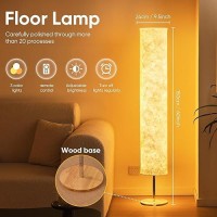 Soft Light Floor Lamp 60 Simple Design Morden Slim Rgb 16 Color Changing Led Tyvek Fabric Shade Dimmable Remote Control Standi