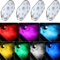 4Pcs Interior Car LED Lights for Car Decorations This interior car lights can completely solve the problem of dim lights in the car and no light source in the dead corner It can be installed in dark places such as armrest boxes doors and seat corners It a