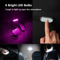 4Pcs Interior Car LED Lights for Car Decorations This interior car lights can completely solve the problem of dim lights in the car and no light source in the dead corner It can be installed in dark places such as armrest boxes doors and seat corners It a