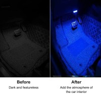 4Pcs Interior Car LED Lights for Car Decorations This interior car lights can completely solve the problem of dim lights in the car and no light source in the dead corner It can be installed in dark places such as armrest boxes doors and seat corners It a