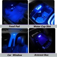 4Pcs Interior Car LED Lights for Car Decorations This interior car lights can completely solve the problem of dim lights in the car and no light source in the dead corner It can be installed in dark places such as armrest boxes doors and seat corners It a