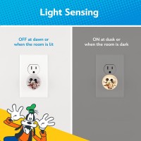 Light up your home with a bit of Disney magic using the Mickey and Minnie LightSensing GLO Dot Night Light Featuring the beloved mousemascot duo this plugin night light is a great fit for kids bedrooms playrooms bathrooms nurseries and more Filling your s