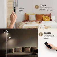 Fimei Split Floor Lamp For Living Room Modern Bright Led Standing Lamp Eyeprotection Stepless Dimmable And 3000K6000K For B