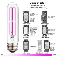 Leools Pink Light Bulb 6W 60W Equivalent E26 Base Dimmablet10 Led Colored Light Bulbs For Halloween Christmas Party Holiday L