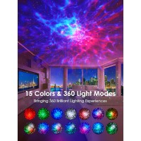 Star Projector,15 Colors Galaxy Projector Star Light Projector For Bedroom,15 White Noise Galaxy Lights For Bedroom,Bluetooth Speaker Galaxy Light Projector, Gifts Room Decor For Teen Girls Boys