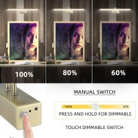 Funchday Wierelss Picture Light13Inch Picture Light Battery Operatedremote Painting Light With Timer And Dimmablemetal Art Li