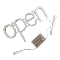 Rosvola Led Neon Open Sign, Attractive Waterproof Neon Open Signs 2 Power Supply Modes High Brightness For Business