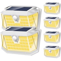 Lansow Solar Motion Lights Outdoor 6 Pack 188 Led3 Modes Motion Sensor Outdoor Light Ip65 Waterproof 270 Lighting Solar Pow