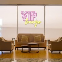 Horseneon Vip Lounge Neon Signs For Wall Decor Vip Neon Lights Signs For Room Decor Led Light Up Sign With Usb Powered For Bar