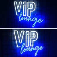 Horseneon Vip Lounge Neon Signs For Wall Decor Vip Neon Lights Signs For Room Decor Led Light Up Sign With Usb Powered For Bar